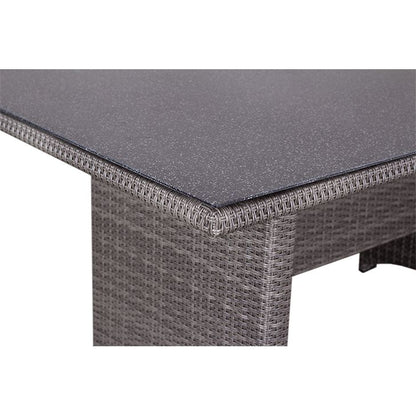 Miraflor / Juan table 160 x 95 cm 8 mm smokey grey 