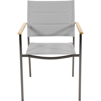 Stackable chair Marmaris stainless steel taupe