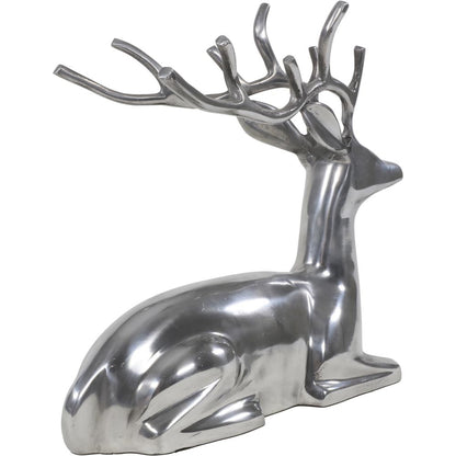 Figure lying deer aluminum 30x18x30cm 