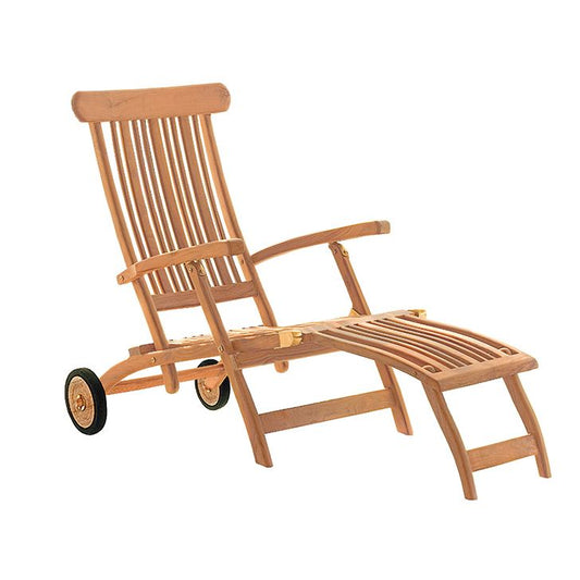 Flores deck chair with wheels 