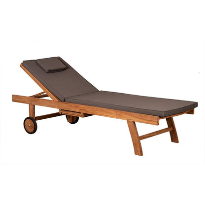 Woodie lounger with wheels