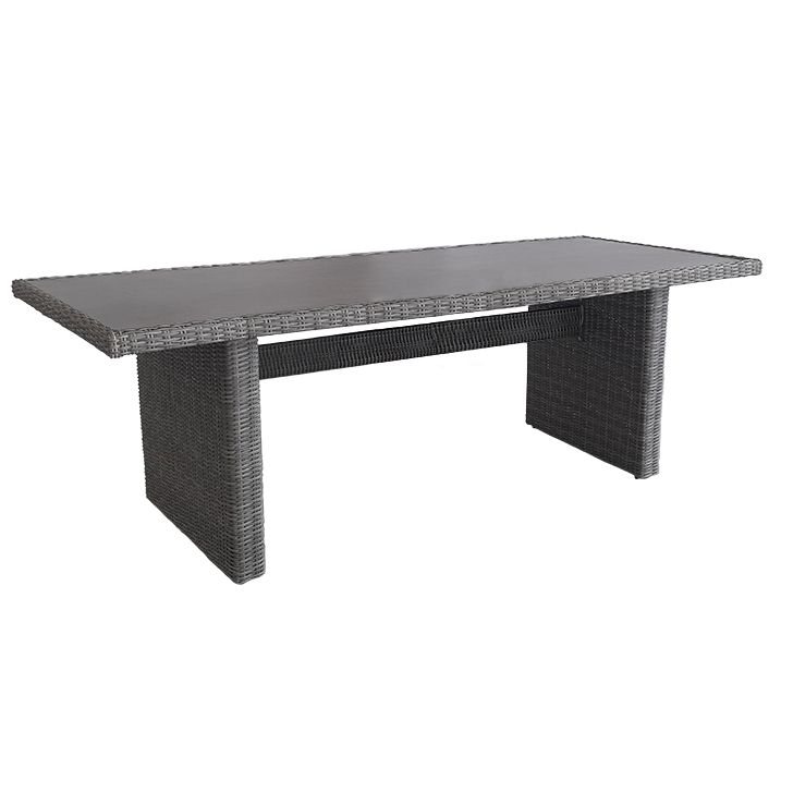 Salou table 220 x 100 cm 6 mm old white 